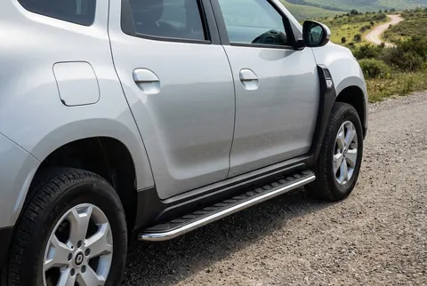 Бокові пороги Maydos V1 (2 шт., алюміній) для Dacia Duster 2018-2024 рр — Dacia Duster 2018-2024 гг. DianaParts