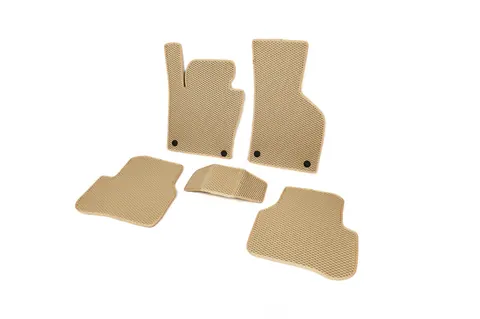 Килимки EVA (бежеві) для Volkswagen Passat B6 2006-2012 рр — Volkswagen Passat B6 2006-2012 гг. DianaParts