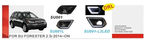 Протитуманки (2 шт, галогенні) для Subaru Forester 2013-2018 рр — Subaru Forester 2013-2018 гг. DianaParts