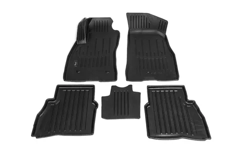 Килимки Stingray 3D (5 шт, поліуретан) для Fiat Doblo II 2010-2022 рр — Fiat Doblo II 2010-2022 гг. DianaParts