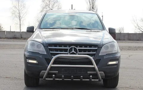 Кенгурятник WT003 (нерж.) для Mercedes ML W164 2005-2011 рр — Mercedes ML W164 2005-2011 гг. DianaParts