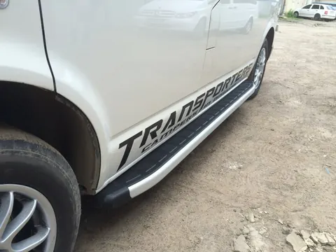 Бокові пороги Fullmond (2 шт., алюм) Длиинная база для Volkswagen T5 Caravelle 2004-2010 рр — Volkswagen T5 Caravelle 2004-2010 гг. DianaParts