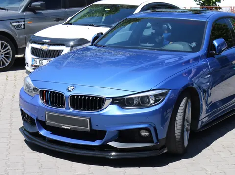 Накладка на передній бампер ЛИП для М-Sport (чорна) для BMW 4 серія F32/F33/F36 2012-2020 рр — BMW 4 серия F32/F33/F36 2012-2020 гг. DianaParts