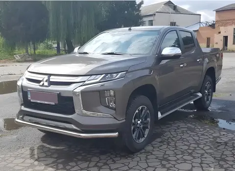 Передній захист ST008 (нерж) для Mitsubishi L200 2015-2024 рр — Mitsubishi L200 2015-2024 гг. DianaParts