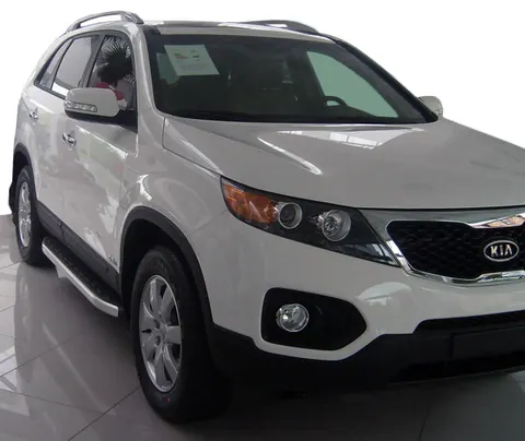 Бокові пороги Fullmond (2 шт., алюм.) 2010-2013 для Kia Sorento II XM рр — Kia Sorento II XM 2009-2014 гг. DianaParts