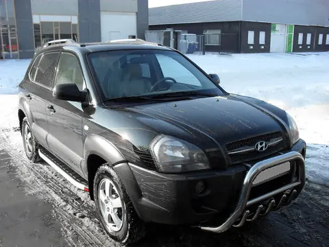 Бокові пороги Fullmond (2 шт, алюм.) для Hyundai Tucson JM 2004- рр — Hyundai Tucson JM 2004- гг. DianaParts