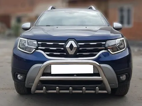 Кенгурятник без напису WT003 (нерж.) для Dacia Duster 2018-2024 рр — Dacia Duster 2018-2024 гг. DianaParts