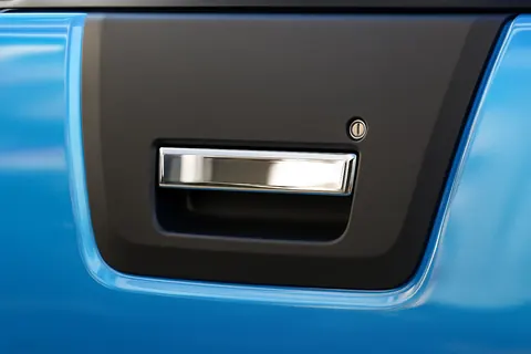 Накладка на ручку багажника (нерж) OmsaLine - Італійська нержавійка для Nissan Navara 2006-2015 рр — Nissan Navara 2006-2015 гг. DianaParts
