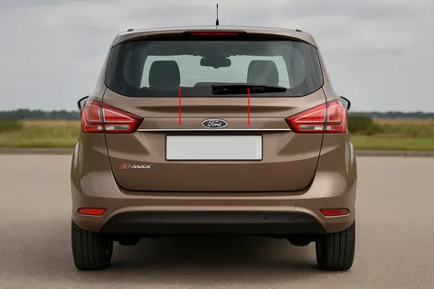 Хром планка над номером (нерж.) для Ford B-Max 2012-2017 рр — Ford B-Max 2012-2017 гг. DianaParts