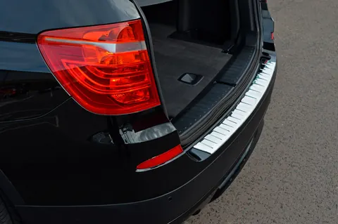 Накладка зі сталі на задній бампер OmsaLine (глянець, нерж.) для BMW X3 F25 2011-2018 рр — BMW X3 F25 2011-2018 гг. DianaParts
