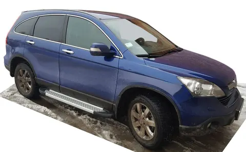 Бокові пороги Allmond Grey (2 шт., алюм.) для Honda CRV 2007-2011 рр — Honda CRV 2007-2011 гг. DianaParts