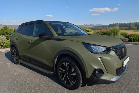 Бокові пороги Allmond Black (2 шт., Алюміній) для Peugeot 2008 2019- рр — Peugeot 2008 2019- гг. DianaParts