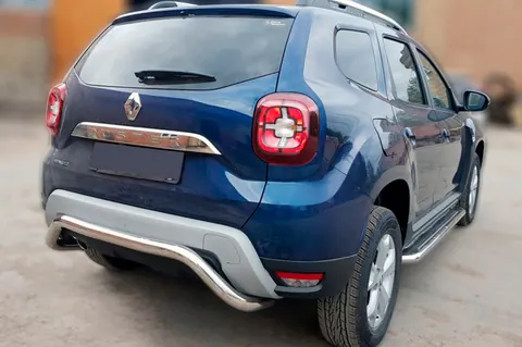Задній захист AK007 (нерж.) для Dacia Duster 2018-2024 рр — Dacia Duster 2018-2024 гг. DianaParts