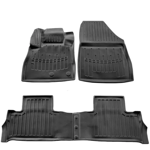 Килимки Stingray 3D (4 шт, поліуретан) для Renault Scenic/Grand 2016-2025 рр — Renault Scenic/Grand 2016-2025 гг. DianaParts