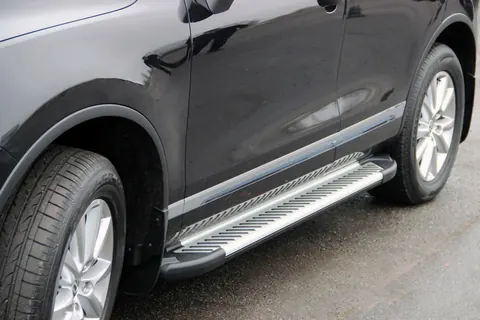 Бокові пороги Line (2 шт., алюміній) для Volkswagen Touareg 2010-2018 рр — Volkswagen Touareg 2010-2018 гг. DianaParts