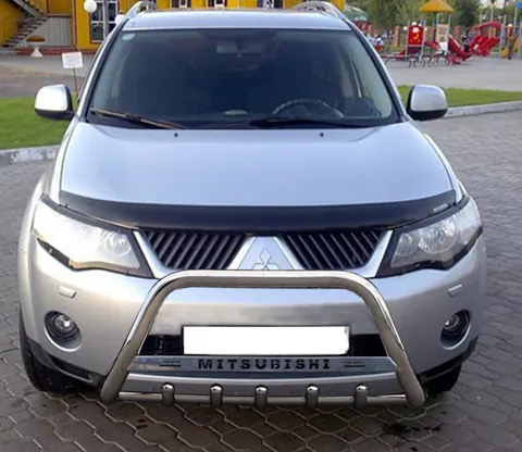 Кенгурятник WT004 (нерж) для Mitsubishi Outlander 2006-2012 рр — Mitsubishi Outlander 2006-2012 гг. DianaParts