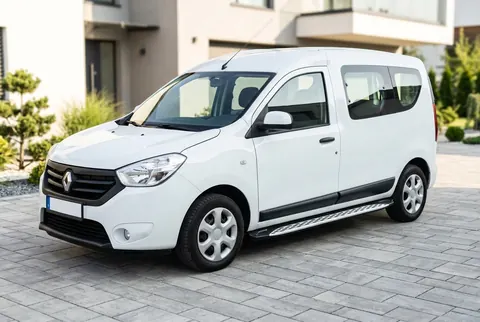 Бокові пороги Shining V1 (2 шт., Алюміній) для Renault Dokker 2013-2022 рр — Renault Dokker 2013-2022 гг. DianaParts