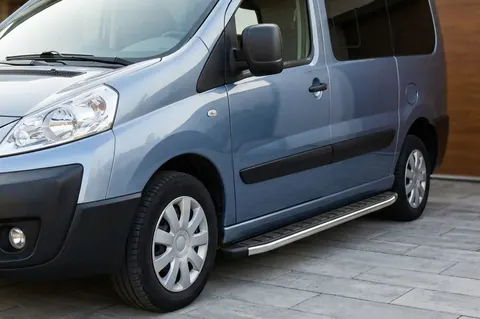 Бокові пороги Fullmond (2 шт., алюм.) Довга база для Citroen Jumpy 2007-2017 рр — Citroen Jumpy 2007–2017 гг. DianaParts