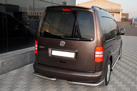 Задні куточки AK003 (2 шт., нерж) для Volkswagen Caddy 2010-2015 рр — Volkswagen Caddy 2010-2015 гг. DianaParts