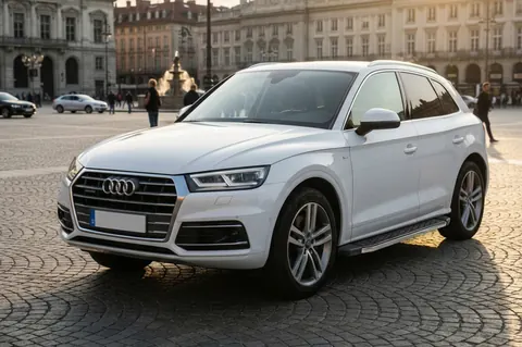 Бокові пороги BlackLine (2 шт., Алюміній) для Ауди Q5 2017-2025 рр — Audi Q5 2017-2025 гг. DianaParts