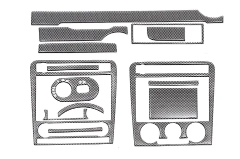 Накладки на панель Карбон для Seat Ibiza 2002-2009 рр — Seat Ibiza 2002-2009 гг. DianaParts