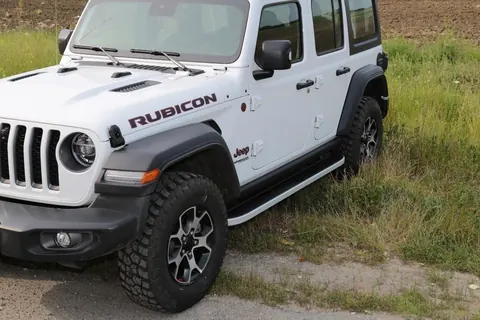 Бокові пороги Tayga Grey (2 шт., Алюміній) для Jeep Wrangler 2018- рр — Jeep Wrangler 2018- гг. DianaParts