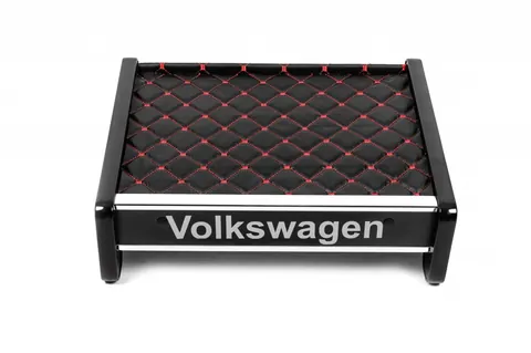 Полиця на панель (Чорна з червоною ниткою) для Volkswagen T4 Caravelle/Multivan 1990-2003 рр — Volkswagen T4 Caravelle/Multivan 1990–2003 гг. DianaParts