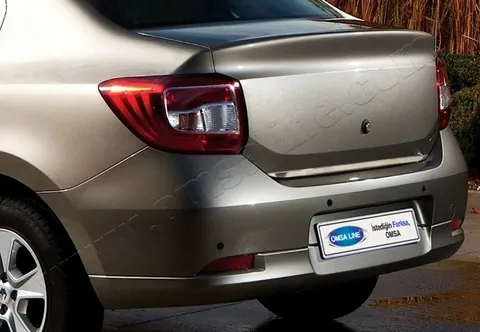 Кромка багажника 2013-2018 (нерж.) для Renault Logan II рр — Renault Logan II 2013-2022 гг. DianaParts