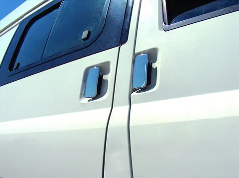 Накладки на ручки (нерж) 4 дверей, Carmos - Турецька сталь для Ford Transit 2000-2014 рр — Ford Transit 2000–2014 гг. DianaParts