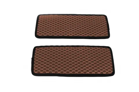 Поліуретанові килимки на пороги (2 шт, EVA, цегляні) для Citroen Jumper 2007-2025 рр — Citroen Jumper 2007-2025 гг. DianaParts