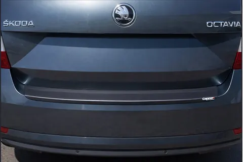 Накладка на задній бампер EuroCap (SD, ABS) для Skoda Octavia III A7 2013-2019 рр — Skoda Octavia III A7 2013-2019 гг. DianaParts