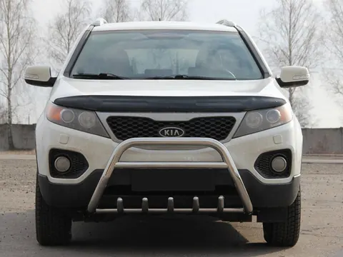 Кенгурятник WT003 (нерж.) для Kia Sorento II XM 2009-2014 рр — Kia Sorento II XM 2009-2014 гг. DianaParts