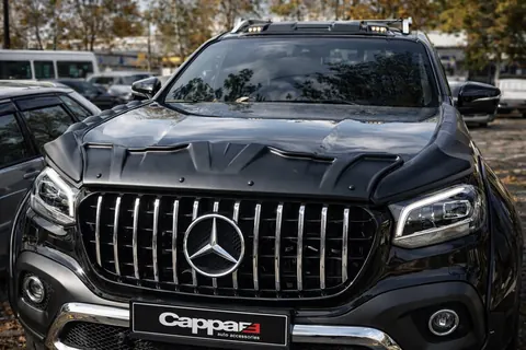 Комплект накладок на капот DRAGON (3 шт) для Mercedes X class 2017-2020 рр — Mercedes X class 2017-2020 гг. DianaParts