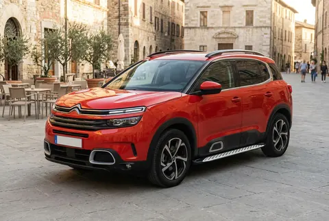 Бокові пороги Shining V1 (2 шт., Алюміній) для Citroen C5 Aircross 2017-2025 рр — Citroen C5 Aircross 2017-2025 гг. DianaParts