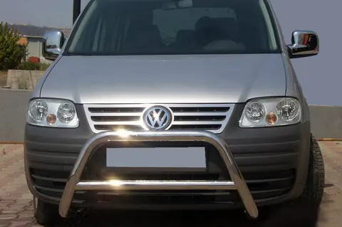 Кенгурятник WT005 (нерж) для Volkswagen Caddy 2004-2010 рр — Volkswagen Caddy 2004-2010 гг. DianaParts