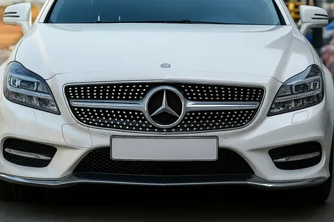 Передня решітка 2011-2014 (Diamond Silver) для Mercedes CLS C218 рр — Mercedes CLS C218 2011-2018 гг. DianaParts