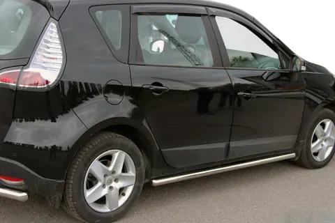 Бічні труби BB001 (2 шт., нерж) 60 мм для Renault Scenic/Grand 2009-2016 рр — Renault Scenic/Grand 2009-2016 гг. DianaParts