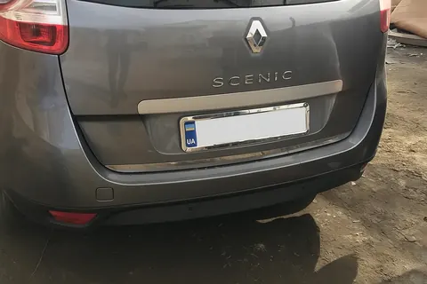 Кромка багажника (для Grand, нерж.) Carmos - Турецька сталь для Renault Scenic/Grand 2009-2016 рр — Renault Scenic/Grand 2009-2016 гг. DianaParts