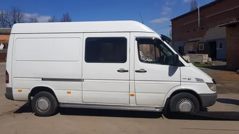 Бокові пороги Premium (2 шт., нерж.) Довга база, d60 для Volkswagen LT 1995-2006 рр — Volkswagen LT 1995-2006 гг. DianaParts