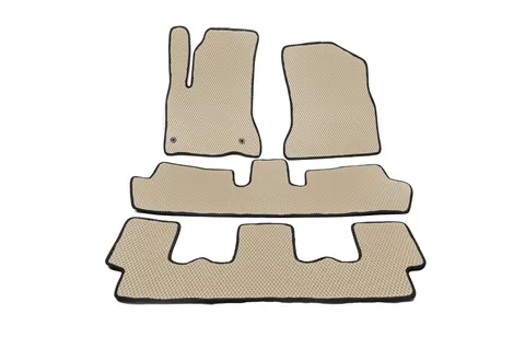 Килимки EVA (3 ряди, бежеві) для Citroen C-4 Picasso 2006-2013 рр — Citroen C-4 Picasso 2006-2013 гг. DianaParts