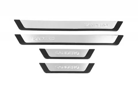 Накладки на пороги Flexill (4шт) Sandero для Dacia Sandero 2007-2013 рр — Dacia Sandero 2007-2013 гг. DianaParts