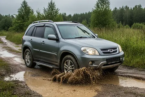 Бокові пороги RedLine V1 (2 шт., алюміній) для Chery Tiggo 1 2005-2016 рр — Chery Tiggo 1 2005-2016 гг. DianaParts