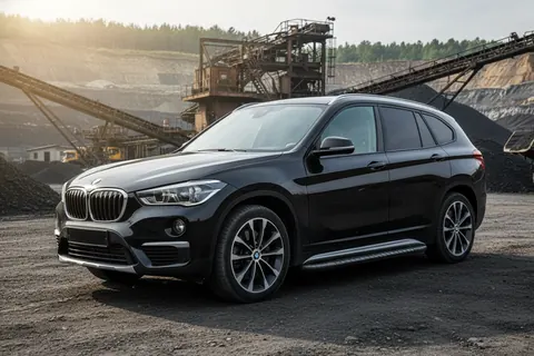 Бокові пороги Bosphore Black (2 шт., Алюміній) для BMW X1 F48 2015-2022 рр — BMW X1 F48 2015-2022 гг. DianaParts