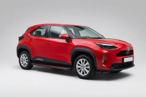 Бокові пороги Maya Red (2 шт., Алюміній) для Toyota Yaris/Yaris Cross (XP210) 2020- рр — Toyota Yaris/Yaris Cross (XP210) 2020- гг. DianaParts