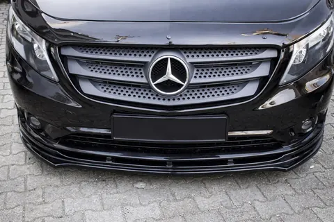 Передня Lip накладка EuroCap (чорна) для Mercedes Vito/V-class W447 2014- рр — Mercedes Vito/V-class W447 2014- гг. DianaParts