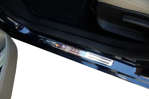 Бездротові пороги з підсвічуванням (2 шт, нерж) для Renault Megane I 1996-2004 рр — Renault Megane I 1996-2004 гг. DianaParts