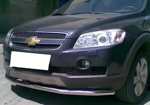 Передній захист ST008 (нерж) для Chevrolet Captiva 2006-2019 рр — Chevrolet Captiva 2006-2019 гг. DianaParts