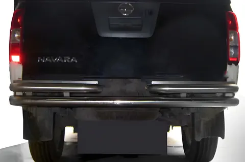 Задній захист AK005-3 (нерж) для Nissan Navara 2006-2015 рр — Nissan Navara 2006-2015 гг. DianaParts