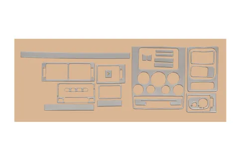 Накладки на торпедо Алюміній для Ford Connect 2002-2006 рр — Ford Connect 2002–2006 гг. DianaParts