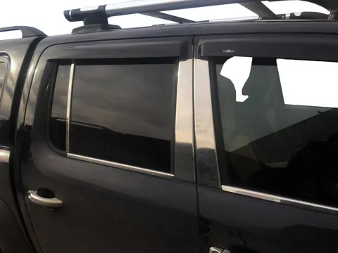 Молдинги дверних стійок (6 шт, нерж) для Volkswagen Amarok 2010-2022 рр — Volkswagen Amarok 2010-2022 гг. DianaParts
